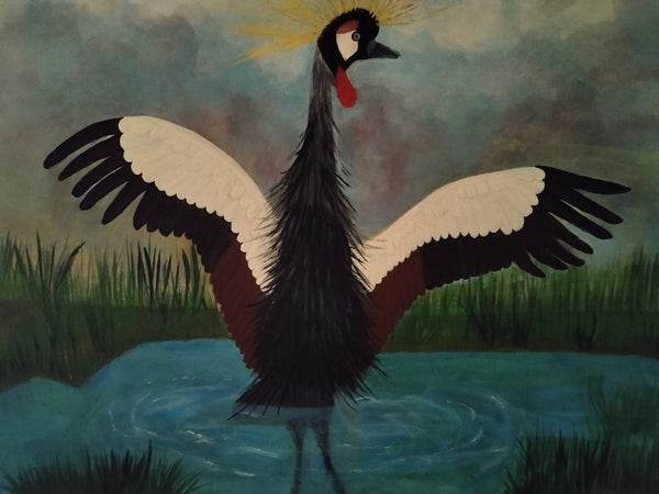 African crane by John  Morgan