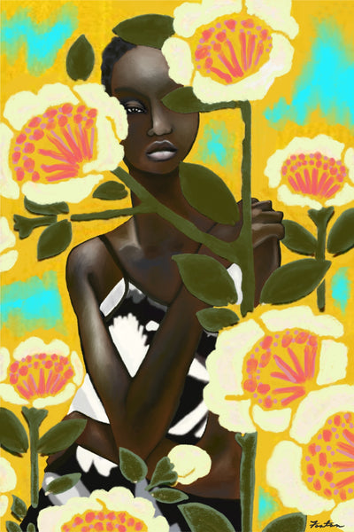 "Woman in Flowers" by Desirae Foston