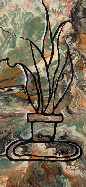 Grounded Growth (Diptych) by Lydia Watson aka Watsart